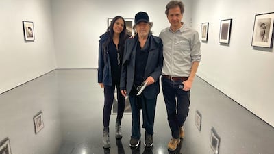 Noor Al Fallah with Al Pacino and film director Bennett Miller. Photo: @nooralfallah / Instagram