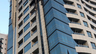 Aftermath of Marina Diamond 2 fire. Nicholas Webster / The National