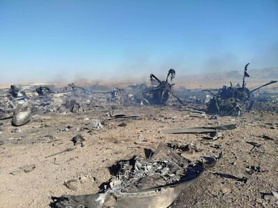 Iranian state media published images purporting to show a US aircraft destroyed during the rescue mission. Reuters
