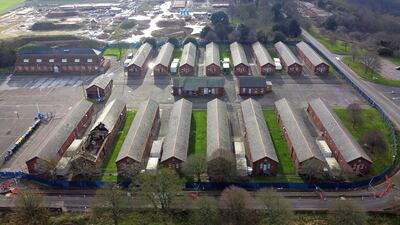 Napier Barracks in Folkestone, Kent. PA