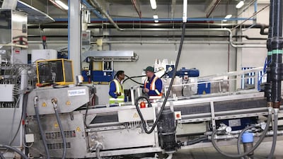 Akzonobel’s plant in Al Quoz will be its sixth in the Middle East producing powder coatings used for the protection of buildings and pipelines in the oil and gas industry. Sarah Dea / The National