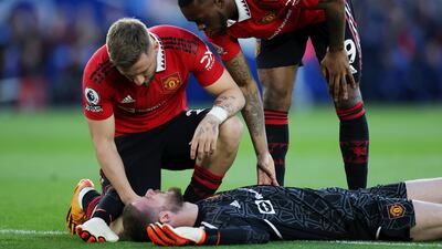 MAN UNITED RATINGS: David De Gea 7: Saved from Mitoma with his face on three minutes and looked out for the count. No chance for Mac Allister’s penalty. In between, he made several fine saves and was about to register his eighth clean sheet in United’s last 11 league games until late spot-kick. Getty