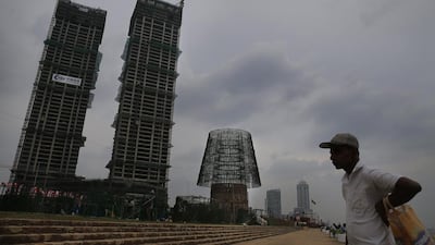 Prime minister Ranil Wickremesinghe responded to the criticism by saying the tree was not being built with public money, but with donations from individuals and private firms. Eranga Jayawardena/AP Photo