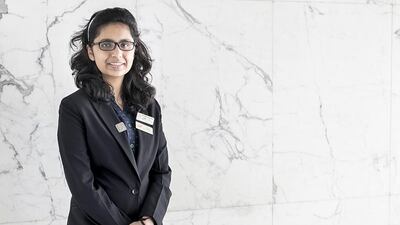 Arushi Madan, who was awarded the Diana award for her commitment to environmental issues. Reem Mohammed / The National