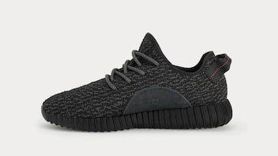 Kanye West’s new Yeezy Boost 350. Courtesy of Saks Fifth Avenue Burjuman