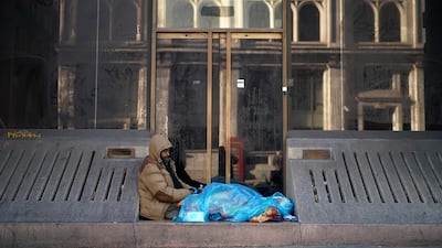 Homelessness soared by 120% in England over the last year. Getty