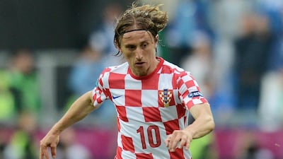 Luke Modric and Croatia did not qualify for the 2010 World Cup finals. Francisco Leong / AFP