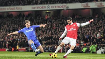 Right-back: Branislav Ivanovic (Chelsea 2008-2017) – The Serb was both an outstanding defender and potent attacker during his nine years at Stamford Bridge. Tough as teak, he scored important goals too, none more so than the headed winner in the 2013 Europa League final. (Photo by Shaun Botterill/Getty Images)