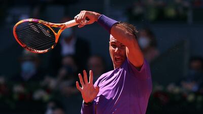 Rafael Nadal defeated Carlos Alcaraz in one hour and 17 minutes. EPA