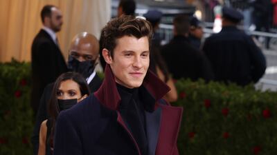 Shawn Mendes opted for a 'Bridgerton' style for the 2022 Met Gala in New York on May 2. EPA