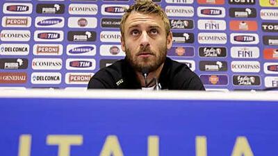 Italy's Daniele De Rossi scored the only goal for the Azzurri in their draw against Paraguay.