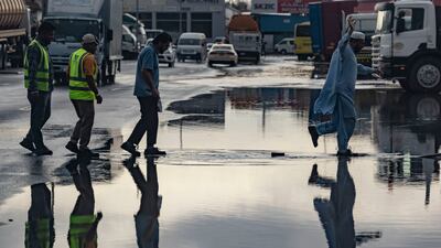 Residents reflect on the heavy rainfall in Dubai. Antonie Robertson/The National