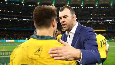 Australia coach Michael Cheika is aware of the challenge that awaits his team in Auckland. Getty Images