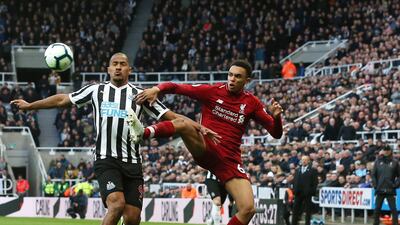 Right-back: Trent Alexander-Arnold (Liverpool) – Two more assists, including a wonderful cross for Mohamed Salah’s goal, equalled the Premier League record for a defender of 11. EPA