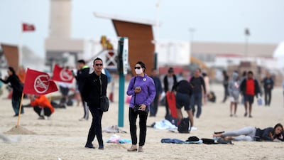 Seas will be rough to very rough in the Arabian Gulf. Chris Whiteoak / The National