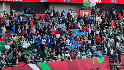Democratic Republic of Congo fans may have been outnumbered by the Algeria counterparts but still made plenty of noise.
