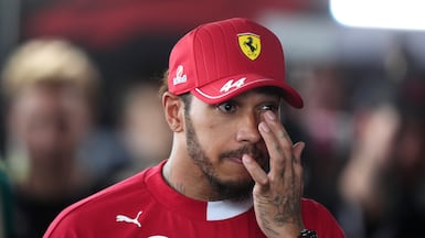 Ferrari's Lewis Hamilton had a weekend to forget in Hungary. PA