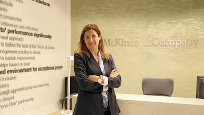 Rima Assi, a senior partner at McKinsey in Abu Dhabi, has lead the company's diversity and inclusion efforts in the region for the past decade. Pawan Singh / The National