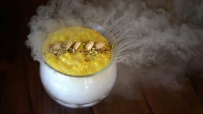 The almond kheer dessert