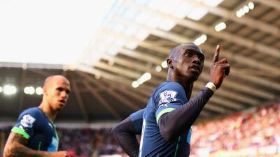 Centre forward: Papiss Cisse, Newcastle United. Seems to be mounting a one-man campaign to save Alan Pardew’s job. He scored two equalisers at Swansea. (Photo: Michael Steele / Getty Images)