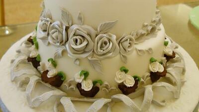 This wedding cake was entered into the home baker category. Delores Johnson / The National