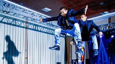 One of the acts the Salsa Twins, Deepak and Rahul Stephen, will perform in Abu Dhabi is the routine that got them through to the semi-finals in Greece Got Talent. Courtesy Salsa Jam