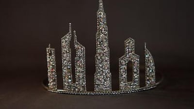 Skyline tiara, price on request, S*uce (Village Mall, Dubai, 04 344 7270; Dubai Mall, 04 344 7270; www.shopatsauce.com).