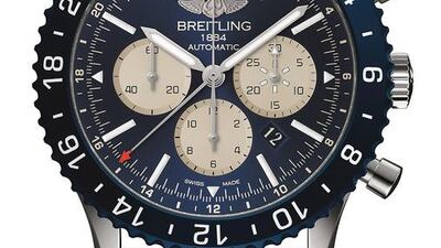 The Middle East Chronoliner B04 watches are engraved with the words “special delivery”. Courtesy Breitling