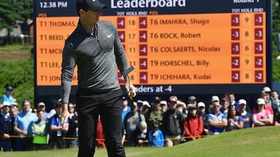 Rory McIlroy of Northern Ireland watches a putt during the first round on day one of the 145th Open Championship at Royal Troon on July 14, 2016 in Troon, Scotland. Stuart Franklin/Getty Images