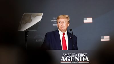 One of US President Donald Trump's teleprompter operators is under scrutiny for allegedly placing bets on his boss's speeches. EPA