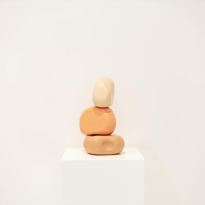 Part of Sara Ahli's 'Balloon Stacks' series. Courtesy the artist and 101