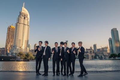Exo became the first K-pop act to have their popular tune Power added to the Dubai Fountain list of melodies last month. Courtesy Dubai Tourism