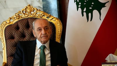 Nabih Berri expressed support for a larger UN role in the border dispute. AP