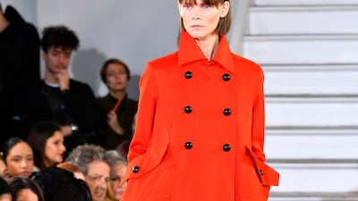 A look from the Maison Rabih Kayrouz spring / summer 2020 collection during Paris Haute Couture Fashion Week on January 20, 2020. Getty Images