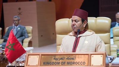 Moroccan Prince Moulay Rachid attending the 29th Arab Summit, in Dhahran, Saudi Arabia, on April 15, 2018. Saudi Press Agency / EPA