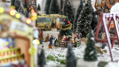 The display is divided into a little community area, town centre and the North Pole.