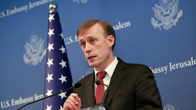 US National Security Adviser Jake Sullivan in Tel Aviv after talks with Israeli Prime Minister Benjamin Netanyahu. Reuters