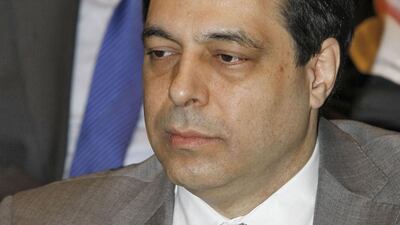 Foremr Education Minister Hassan Diab attending a conference in the Lebanese capital Beirut in 2012. AFP, file