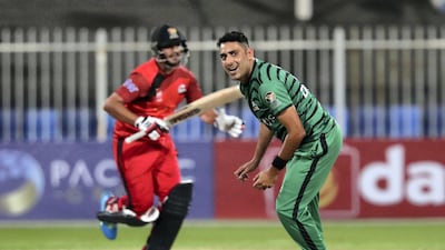Fujairah's Zahoor Khan is hit for more runs