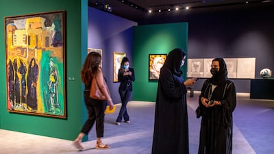 Curated by Nada Shabout, When Images Speak unfolds into three thematic chapters. Victor Besa / The National