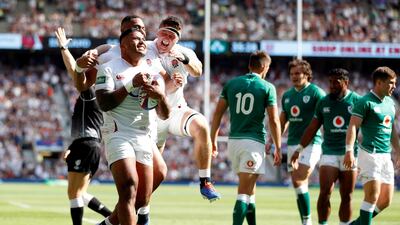 Manu Tuilagi scored England's third try against Ireland and was named man of the match. Reuters