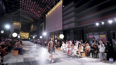 Designs by student designer Hissa Alboot Alshehhi, the collection that represents me. Esmod Fashion Show.