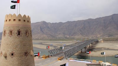 The Sheikh Zayed bin Sultan Al Nahyan Bridge on Swat River in Pakistan. Courtesy Khalifa bin Zayed Al Nahyan Foundation