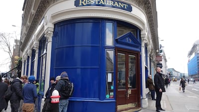Exterior of Sweetings, which describes itself as probably the oldest fish and oyster restaurant in London. Richard Vines / Bloomberg