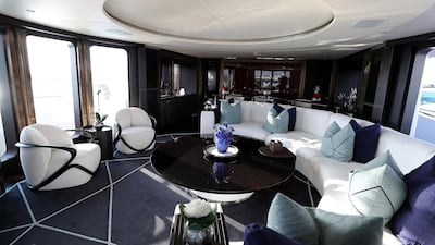 The saloon has recently been refitted with the help of Sabrina Monte Carlo and Cristiano Gatto ( Pawan Singh / The National )