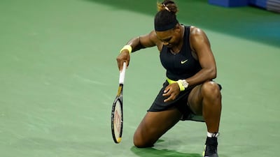 Serena Williams was beaten in three sets by Maria Sakkari at the Western and Southern Open in New York on Tuesday, August 25. AP
