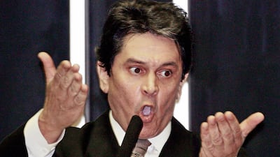 Roberto Jefferson, pictured in 2005, resisted arrest using firearms and explosives, police said. AFP