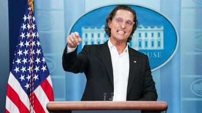 Actor Matthew McConaughey, a native of Uvalde, Texas, as well as a father and gun owner, speaks to reporters at the White House about the mass shooting. Reuters