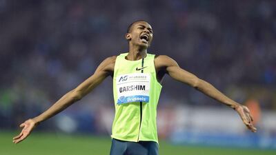 Mutaz Essa Barshim of Qatar won the high jump gold medal at the 2014 Asian Games in Incheon, South Korea on Moday. Emmanuel Dunand / AFP / September 29, 2014