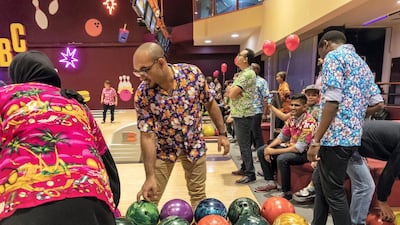 While the adults and big kids bowl, little ones can stay in the toddler play area, which will open soon. Antonie Robertson / The National